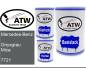 Preview: Mercedes-Benz, Onyxgrau Mica, 7721: 500ml Lackdose + 500ml Klarlack + 250ml Härter - Set, von ATW Autoteile West.